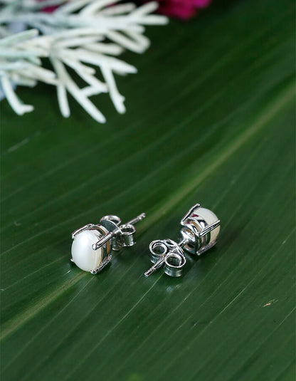 PEARL EARRINGS 92.5 SILVER