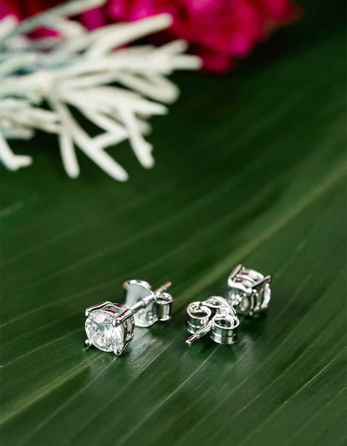 SOLITAIRRE STUDS (SMALL) 92.5 SILVER