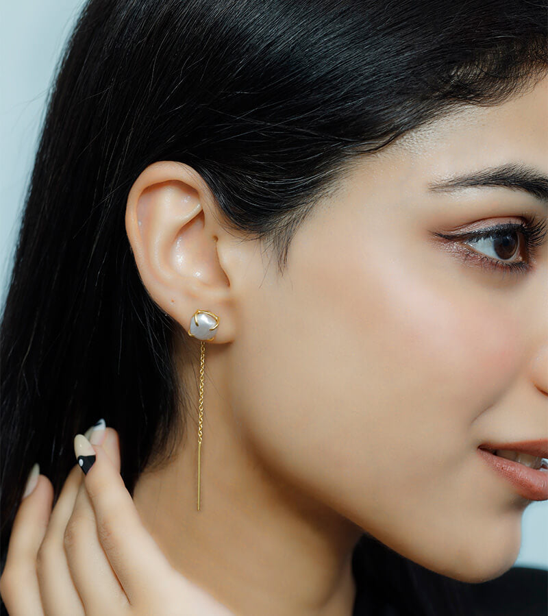 SUI DHAAGA EARRING 92.5 SILVER