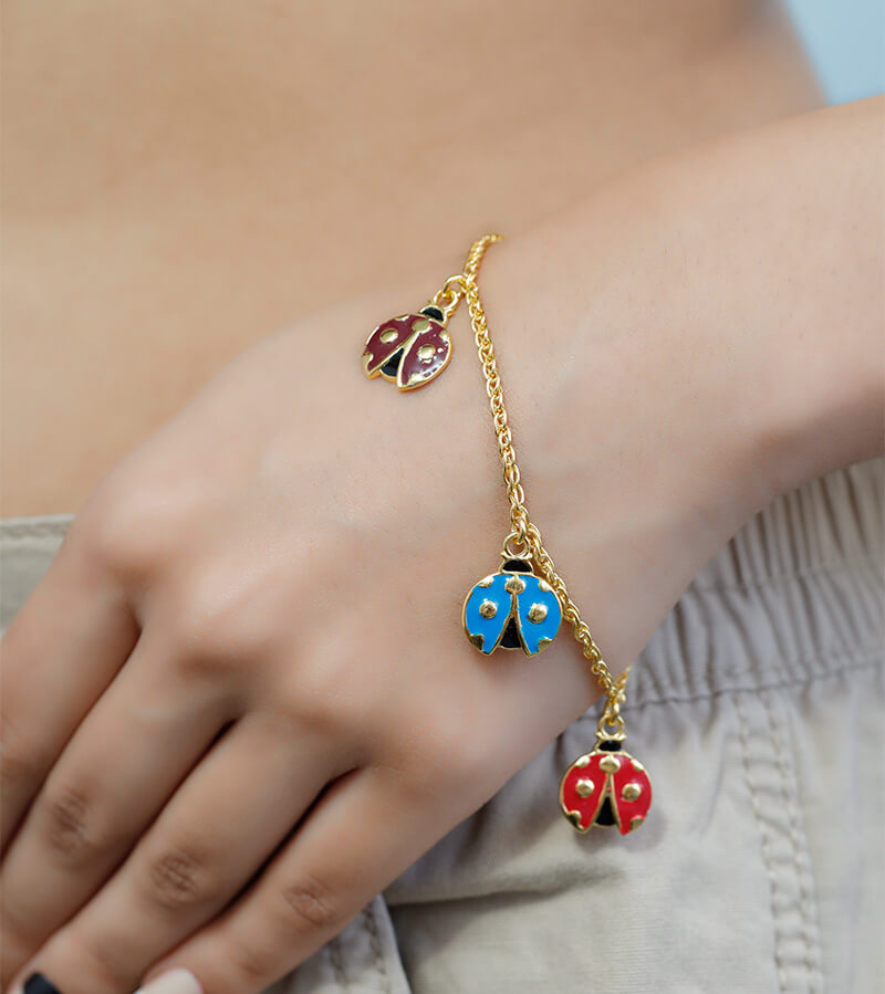 LADY BUG BRACELET 92.5 SILVER