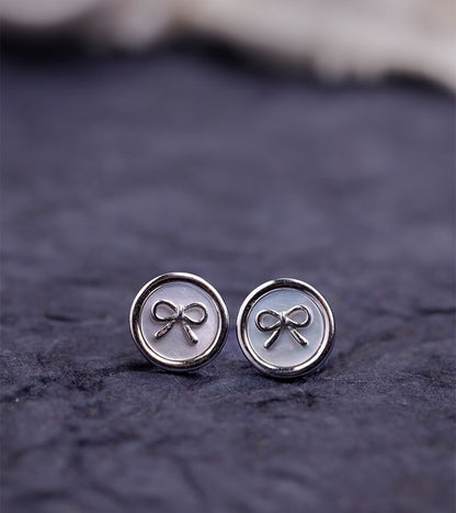 BOW EARRING 92.5 SILVER