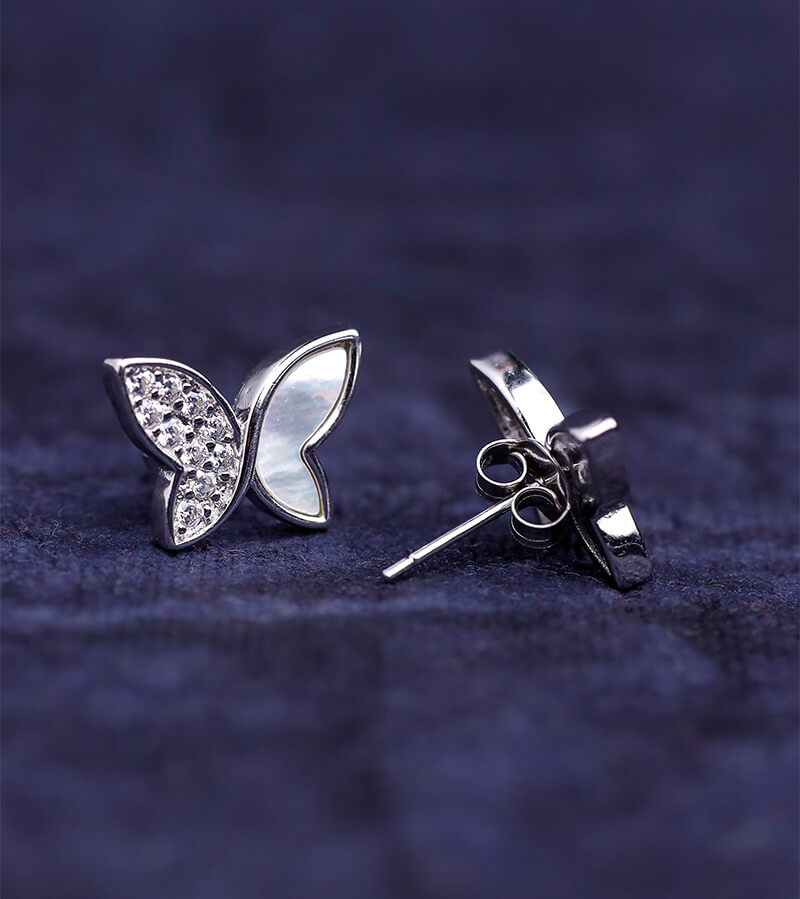 BUTTERFLY EARRING 92.5 SILVER