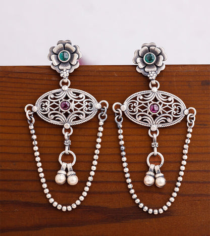 JHOOMAR EARRING  92.5 SILVER