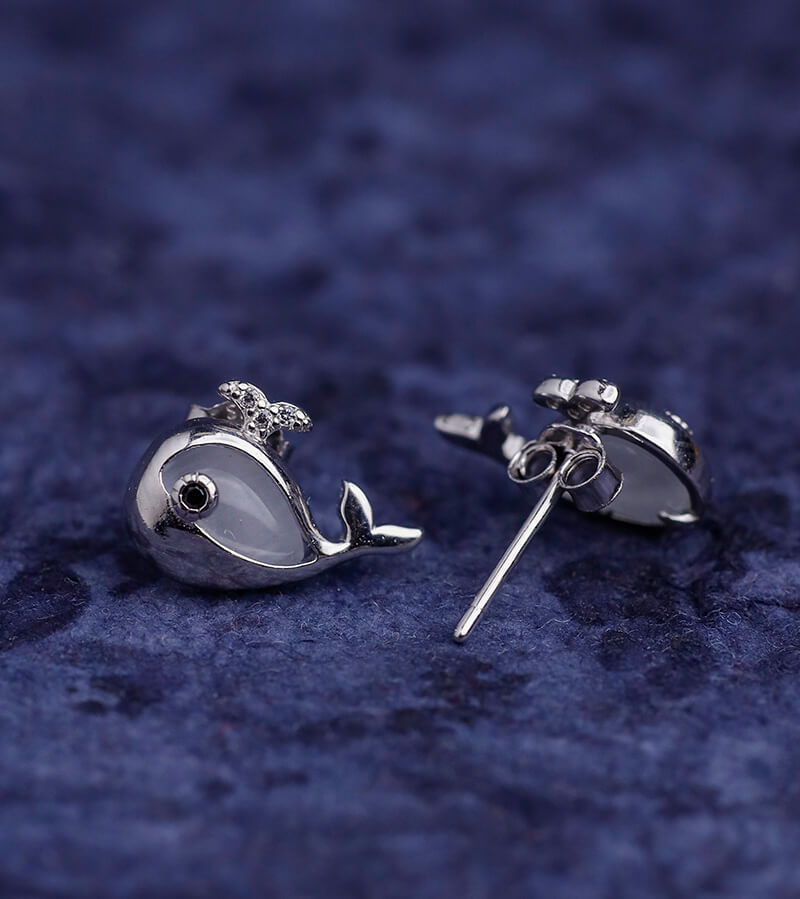 BABY DOLPHIN EARRING 92.5 SILVER