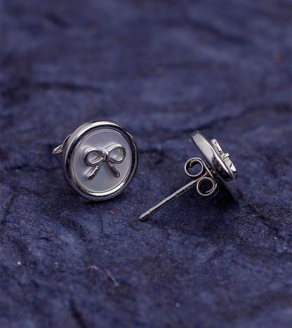 BOW EARRING 92.5 SILVER