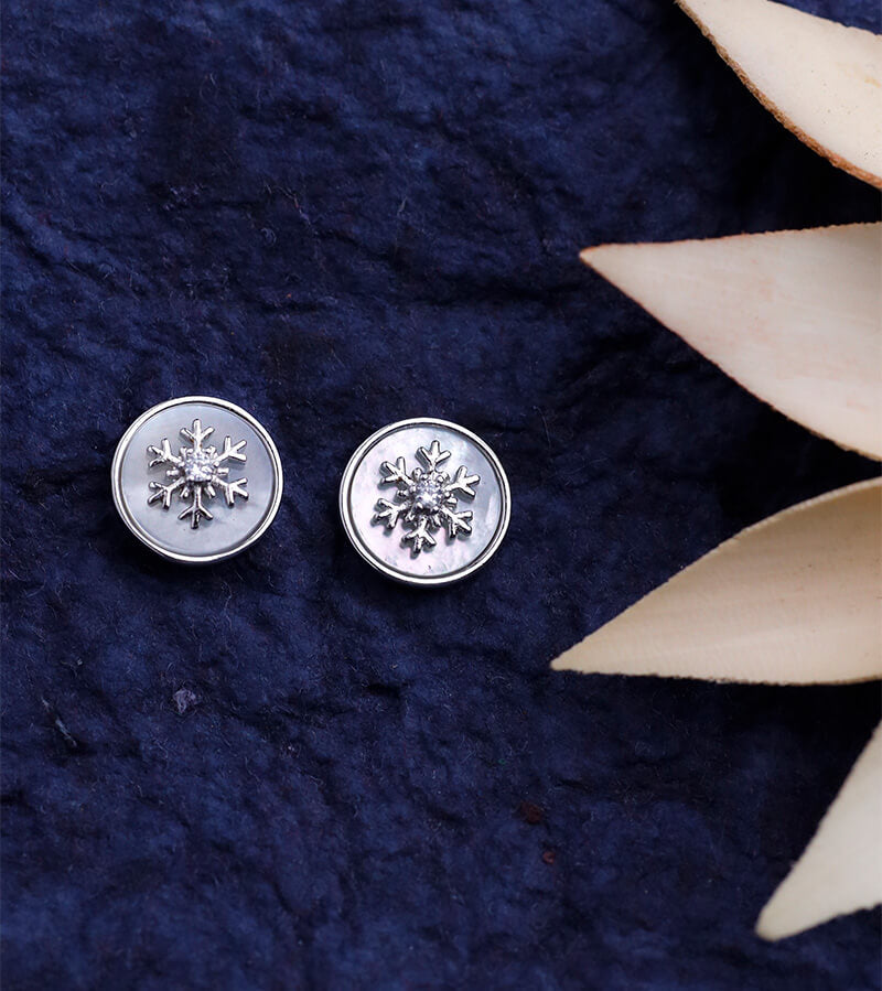 SNOW FLAKES EARRING 92.5 SILVER