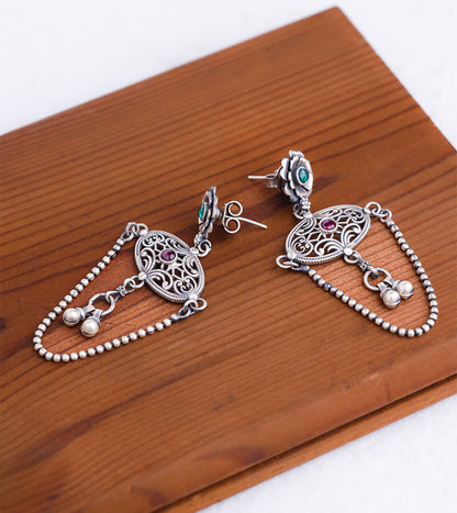 JHOOMAR EARRING  92.5 SILVER