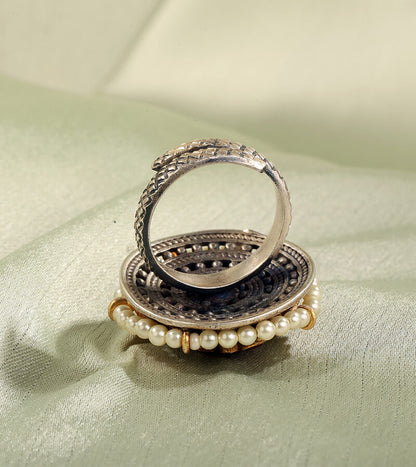 TRISHIKA COLLECTION RING 92.5 SILVER