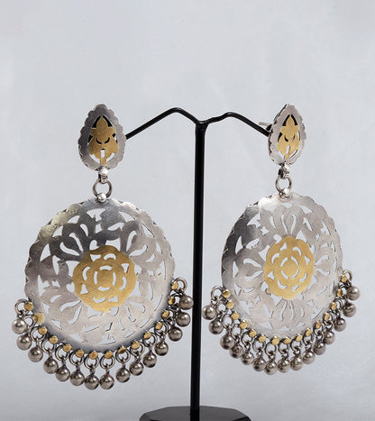 KHOOBSURAT (BIG) EARRING 92.5 SILVER