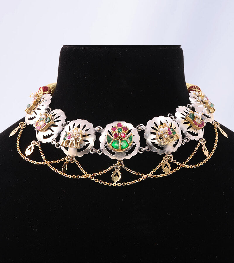 GULPANNA NECKLACE  92.5 SILVER