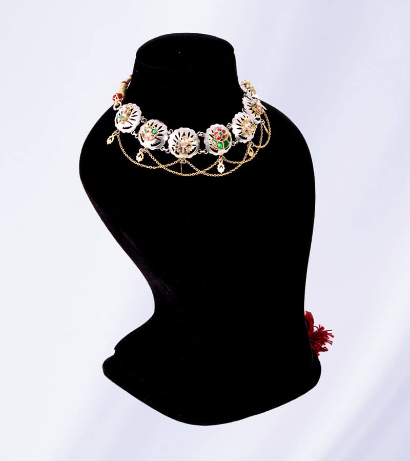 GULPANNA NECKLACE  92.5 SILVER